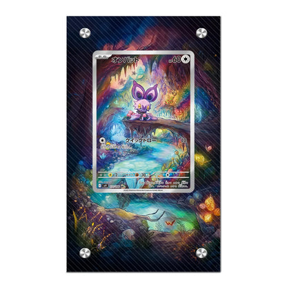 Expositor de metacrilato para cartas Pokémon – Psyduck, Bulbasaur, Mewtwo, Charmander y soporte protector para cartas de personajes