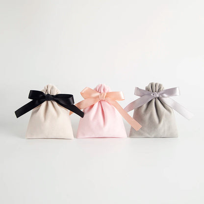 10 Bolsas de Terciopelo con Cordón – Bolsitas de Regalo con Cinta 10x12cm para Empaque de Joyas, Recuerdos de Boda, Almacenamiento de Viaje y Dulces