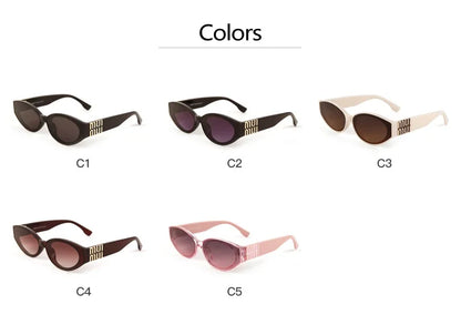2025 Luxury Oval Sunglasses for Women Men Unisex Designer Fashion Shades UV400 Classic Trend