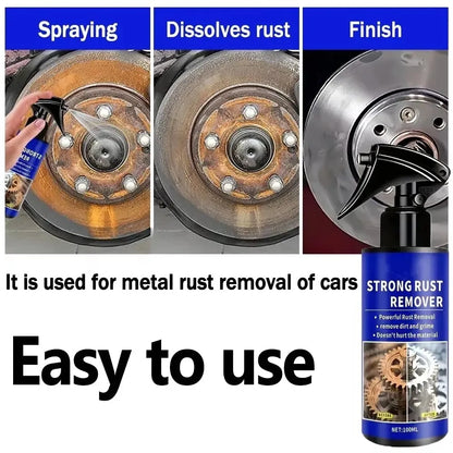 Automotive Rust Remover Spray – Fast-Acting Metal & Iron Rust Cleaner for Car Parts, Exhaust Pipes, Tools & Stain Removal
