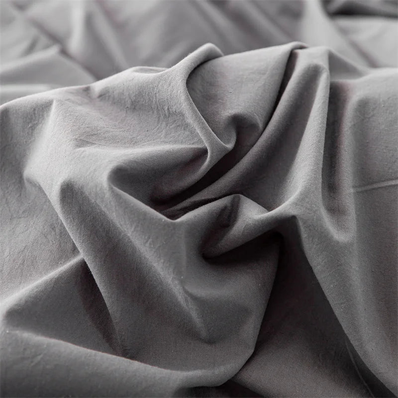 3-Piece 100% Cotton Bedding Set – Duvet Cover & Pillowcase Set for Queen & King Beds
