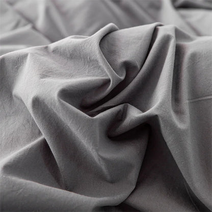 3-Piece 100% Cotton Bedding Set – Duvet Cover & Pillowcase Set for Queen & King Beds
