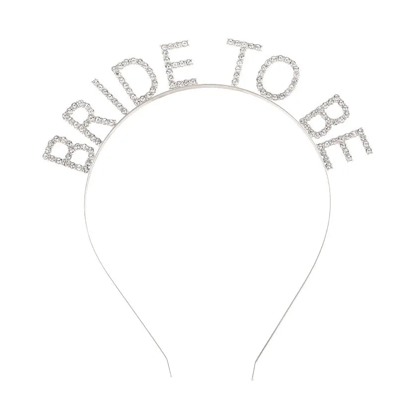 BRIDE Crystal Headband – Bridal Hair Accessory for Weddings, Bachelorette Parties & Bridesmaids