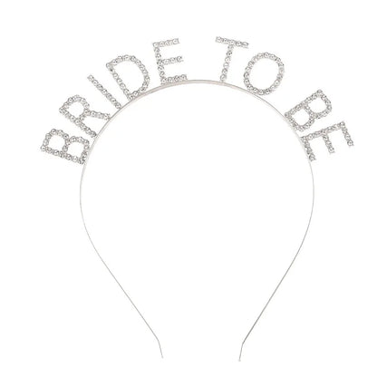 BRIDE Crystal Headband – Bridal Hair Accessory for Weddings, Bachelorette Parties & Bridesmaids