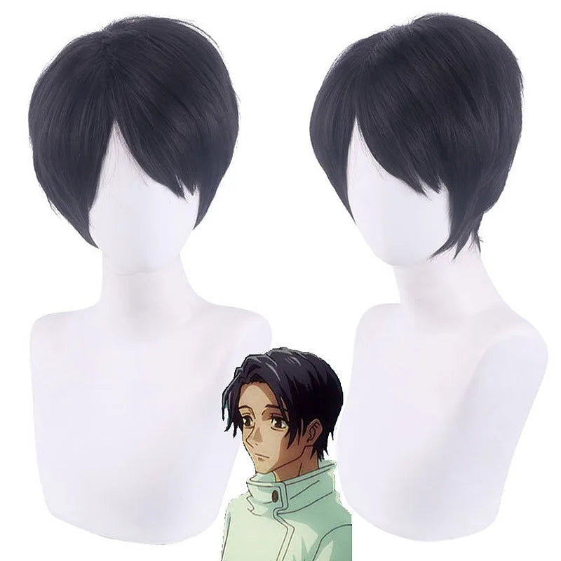 Synthetic Anime Cosplay Wig – Black Spiky Style Inspired by Classic Heroes (Party & Game Costume Hairpiece)
