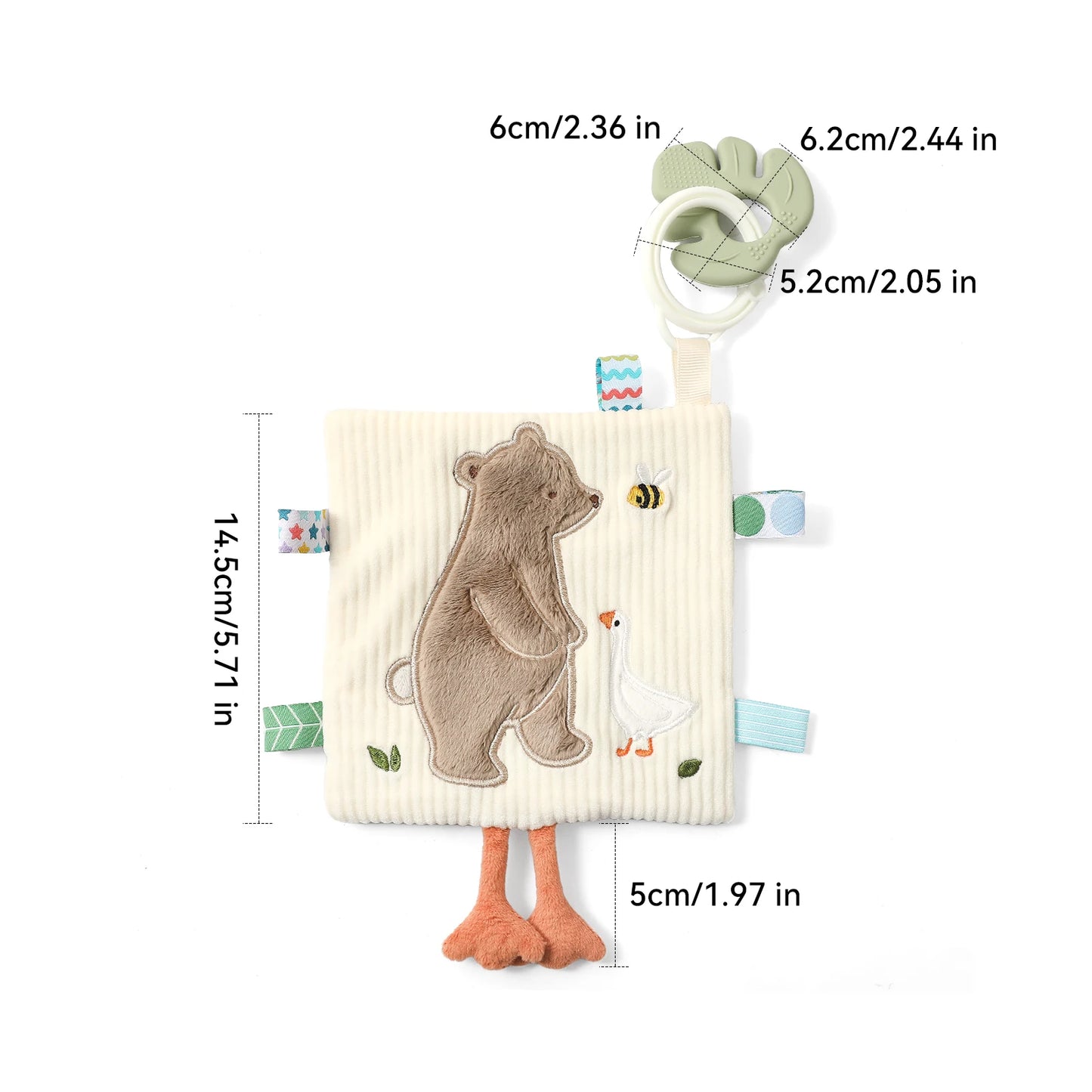 Soft Baby Tissue Box Cloth Book – Plush Sensory Security Blanket Cube with Crinkle Sounds & Mirror, Fine Motor Activity Toy, 9 Styles