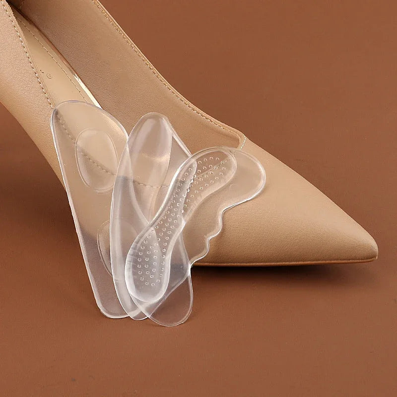 2PCS Invisible Silicone Gel Heel Pads – Adhesive Back Heel Protector Patches for Shoes, Cushioned Foot Care & Comfort Inserts