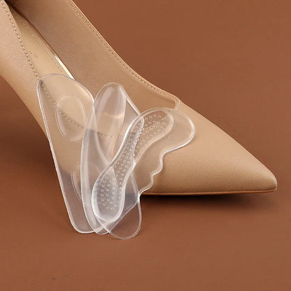 2PCS Invisible Silicone Gel Heel Pads – Adhesive Back Heel Protector Patches for Shoes, Cushioned Foot Care & Comfort Inserts