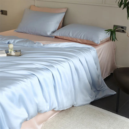 100% Mulberry Silk Bedding Set – Luxury Duvet Cover, Bed Sheet & Pillowcase Set