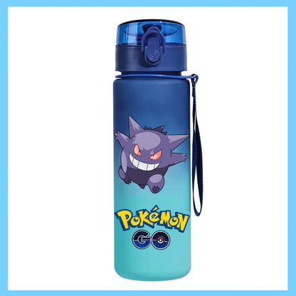 Pokémon 650ml Sports Water Bottle – Pikachu & Eevee Direct Drink Anti-Drip Cup