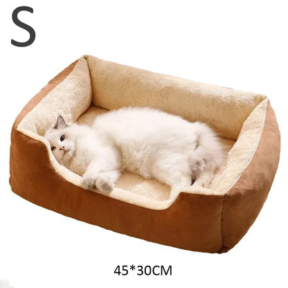 Cama para gatos, casita cómoda para mascotas, cesta suave y cojín para gatos y perros pequeños, cama cómoda para dormir gatitos, accesorios para mascotas