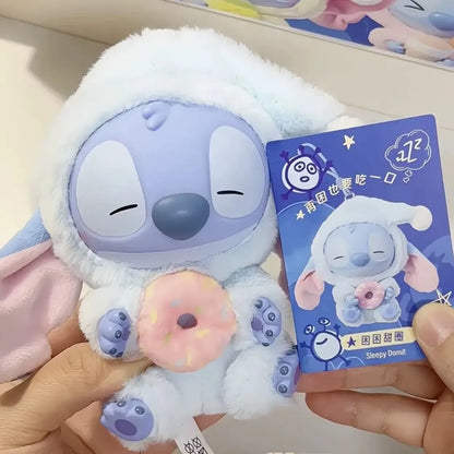 Stitch “Eat Something Before Sleep” Series Blind Box Plush Doll Pendant – Cute Ornament Mystery Box Surprise Toy Gift
