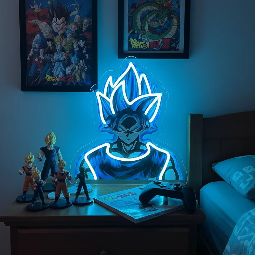 Anime Pirate-Inspired Acrylic Neon LED Light | Custom Artwork Decor for Home, Bar, Party & Shop