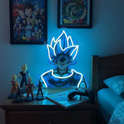 Anime Pirate-Inspired Acrylic Neon LED Light | Custom Artwork Decor for Home, Bar, Party & Shop