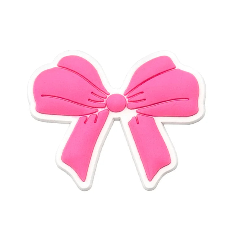 1/30PCS Girls' Shoe Charms – Flower, Perfume, Piano & Cassette Clog Pins in Pink, Cute Shoe Decorations for Women & Kids