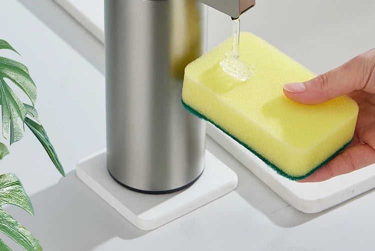 270ml Automatic Touchless Soap Dispenser – Smart Infrared Sensor Liquid Soap Dispenser with 304 Stainless Steel for Kitchen & Bathroom