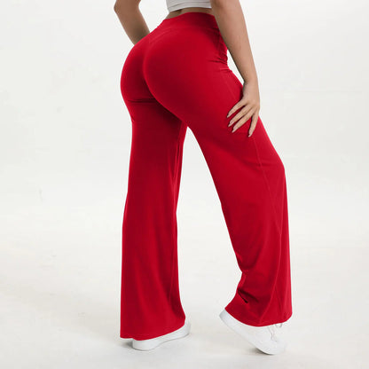 NCLAGEN Pantalones de Yoga de Pierna Recta SoftMotion para Mujer – Leggings de Gimnasio de Tiro Medio Efecto Segunda Piel, Pantalones Deportivos para Pilates y Correr, para Fitness, Entrenamiento y Uso Diario