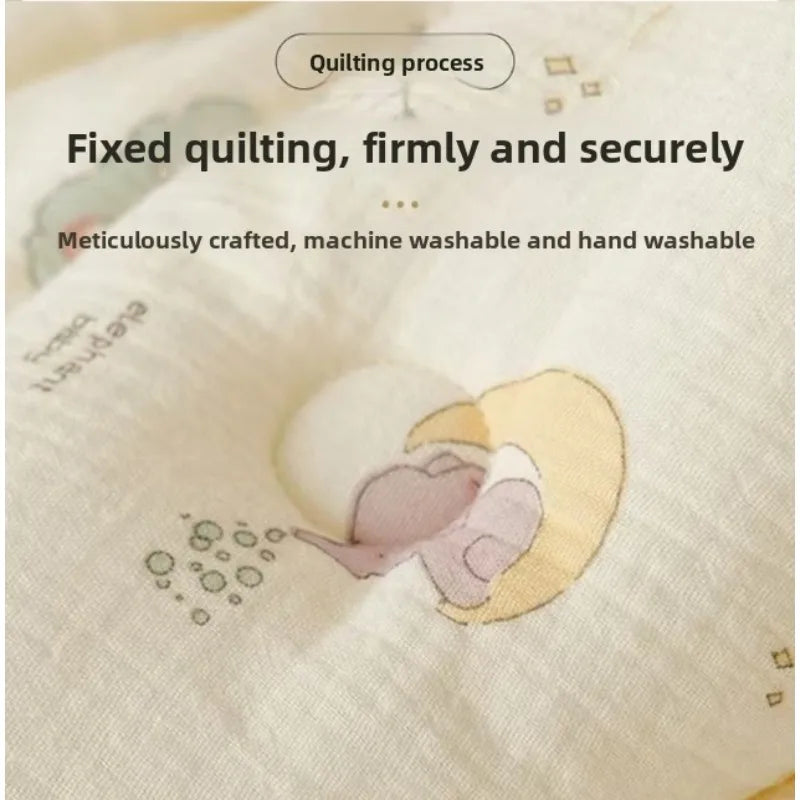 Newborn Cotton Swaddle Blanket with Cute Bunny Ears – Extra-Soft Thermal Baby Wrap for Hospital, Delivery & Cozy Infant Sleeping