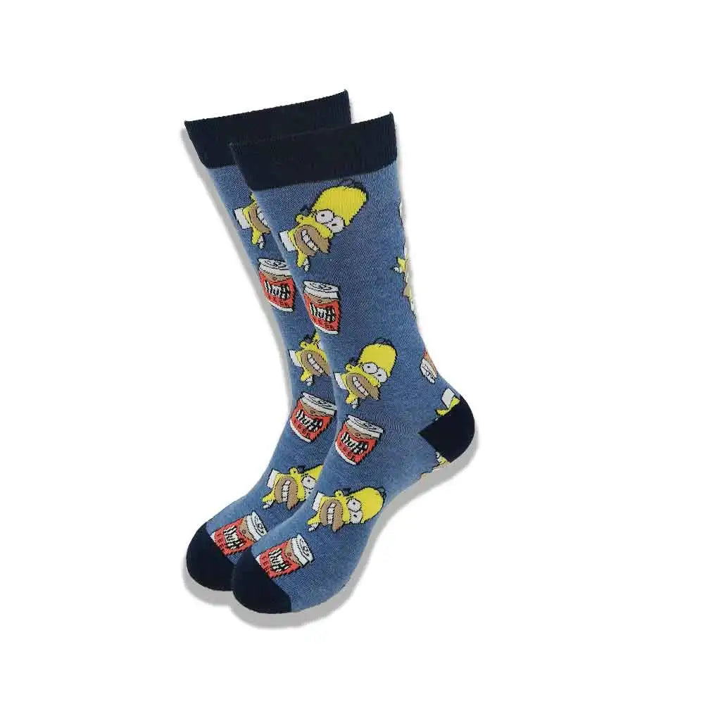 Funny Cartoon Character Socks – High-Quality Comfortable Novelty Socks for Men & Women, Latest Design