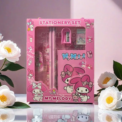 Sanrio Stationery Gift Box Set – 6-Piece Back to School Supplies Set for Students & Kids Reward Gift