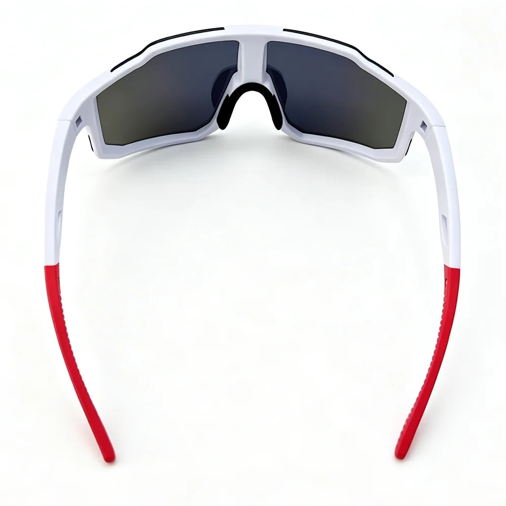 Aero Cycling Sunglasses – Men's & Women's Sports Eyewear for Road Biking, Mountain Bike Racing & Outdoor Cycling, Protective Case Included