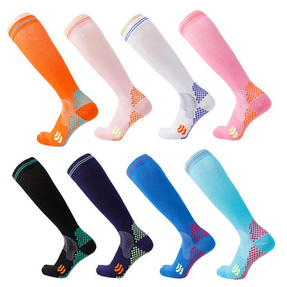 Compression Socks 20–30mmHg Knee High Support Stockings for Men & Women – Running, Cycling & Varicose Vein Relief (EU 36–50)
