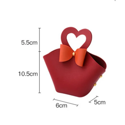 20PCS Bolsas de Regalo de Cuero con Cinta de Lazo – Mini Bolsos para Recuerdos de Bodas, Navidad, Dulces, Regalos y Empaque de Lujo para Fiestas