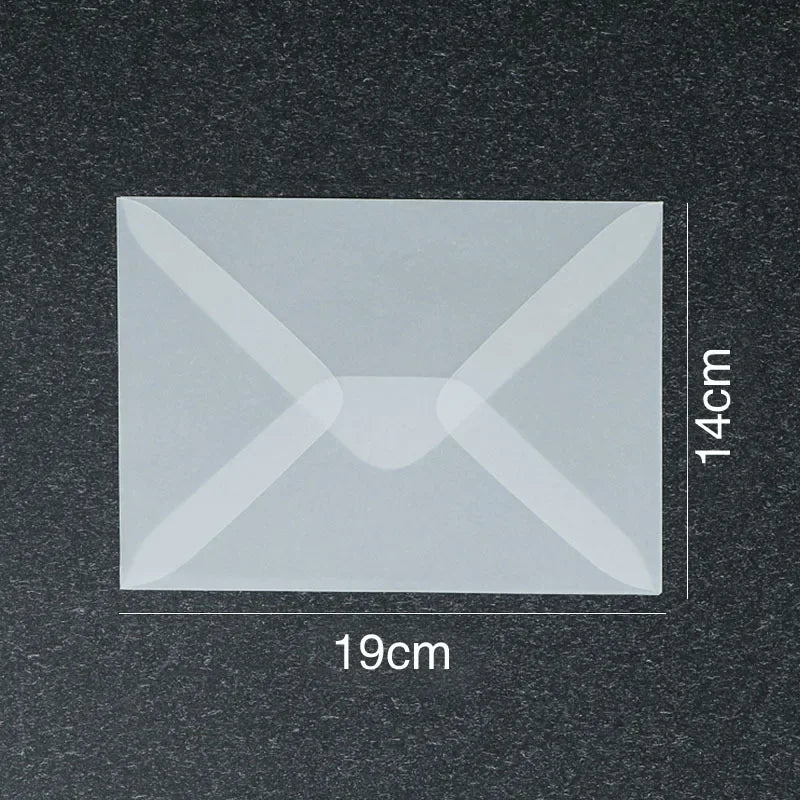 Lot de 50 enveloppes vierges translucides pour invitations, cartes postales, cartes de mariage, courriers professionnels et cartes cadeaux
