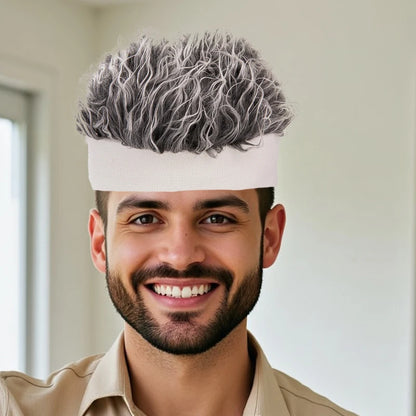 Fashionable Hip-hop Style Decorative Cosplay Wig Knitted Cap – Personalized Party Wig Cap for Hip-hop Outfit & Costume Wear