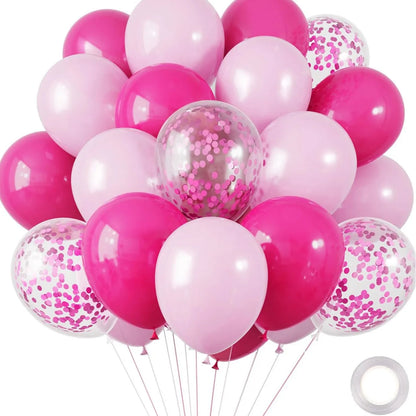 30 Globos de Látex Cromados – Globos de Helio Metálicos Blancos, Rosas y Azules para Decoración de Bodas, Cumpleaños, Baby Showers y Fiestas