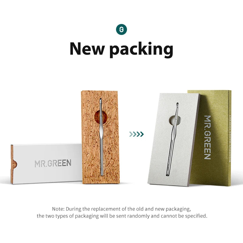 MR.GREEN Stainless Steel Cuticle Pusher & Cuticle Remover – Professional Nail Cleaner, Dead Skin Scraper & Manicure Tool
