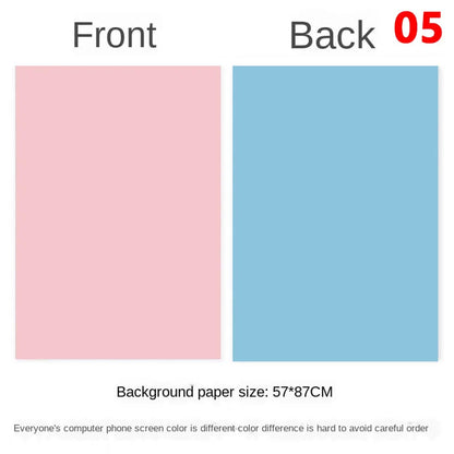 Tablero de fondo fotográfico de doble cara 57 × 87 cm – Fondo de color liso para fotografía de producto y recién nacido
