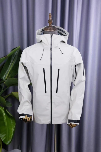 ARC SV 3-Layer Waterproof Hiking Jacket – Unisex Windproof Camping, Ski & Outdoor Shell Coat with Embroidered Bird Logo