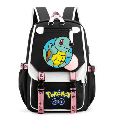 Sac à dos pour enfants grande capacité inspiré des animes | Cartable pour garçons et filles avec compartiment pour ordinateur portable