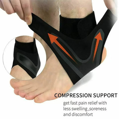 WRELS Sports Ankle Brace – Adjustable Compression Support Sleeve with Breathable Elastic Strap for Fitness & Athletics