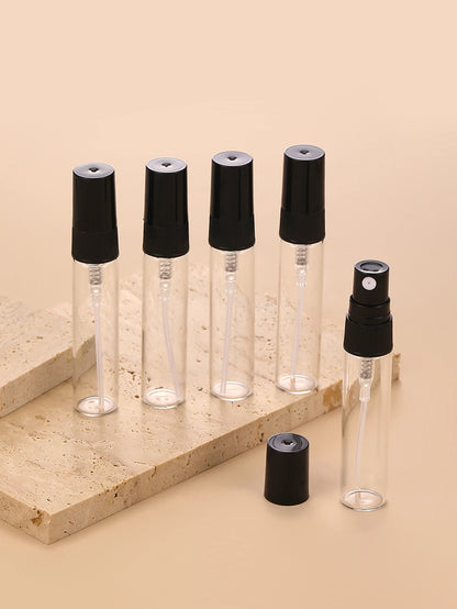 Set de 30 Botellas Pulverizadoras de Vidrio con Accesorios – Mini Botellas de Perfume Rellenables de 2/3/5/10ml con Embudo, Jeringa, Herramienta Cuentagotas y Popote para Fragancias, Aceites Esenciales y Cosméticos Caseros