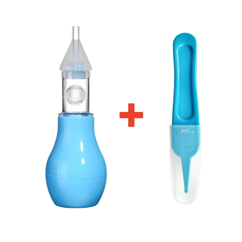 Aspirador Nasal de Silicona para Bebés – Limpiador Manual de Nariz para Lactantes y Niños Pequeños