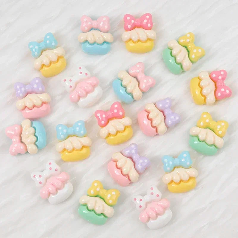 30/300pcs Mini Breloques en Résine Bonbon Fleur Amour – Mignons Accessoires de Bricolage pour Nail Art, Barrettes à Cheveux, Scrapbooking, Bijoux Faits Main et Projets Créatifs pour Enfants