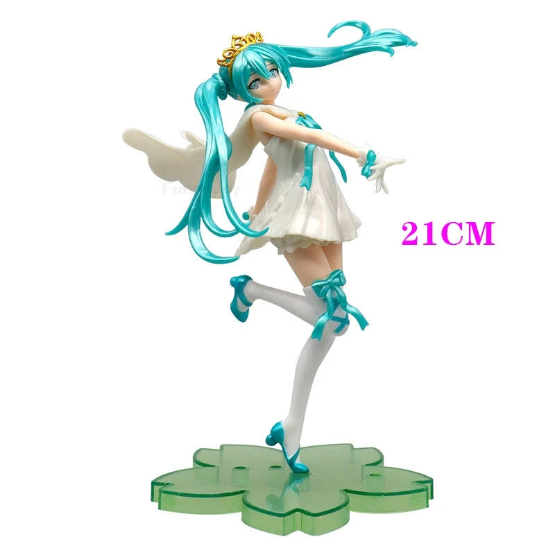 Hatsune Miku Anime Figure – Wedding Dress & Swimsuit Vocaloid PVC Action Figure Collectible Model Toy for Girls Gift
