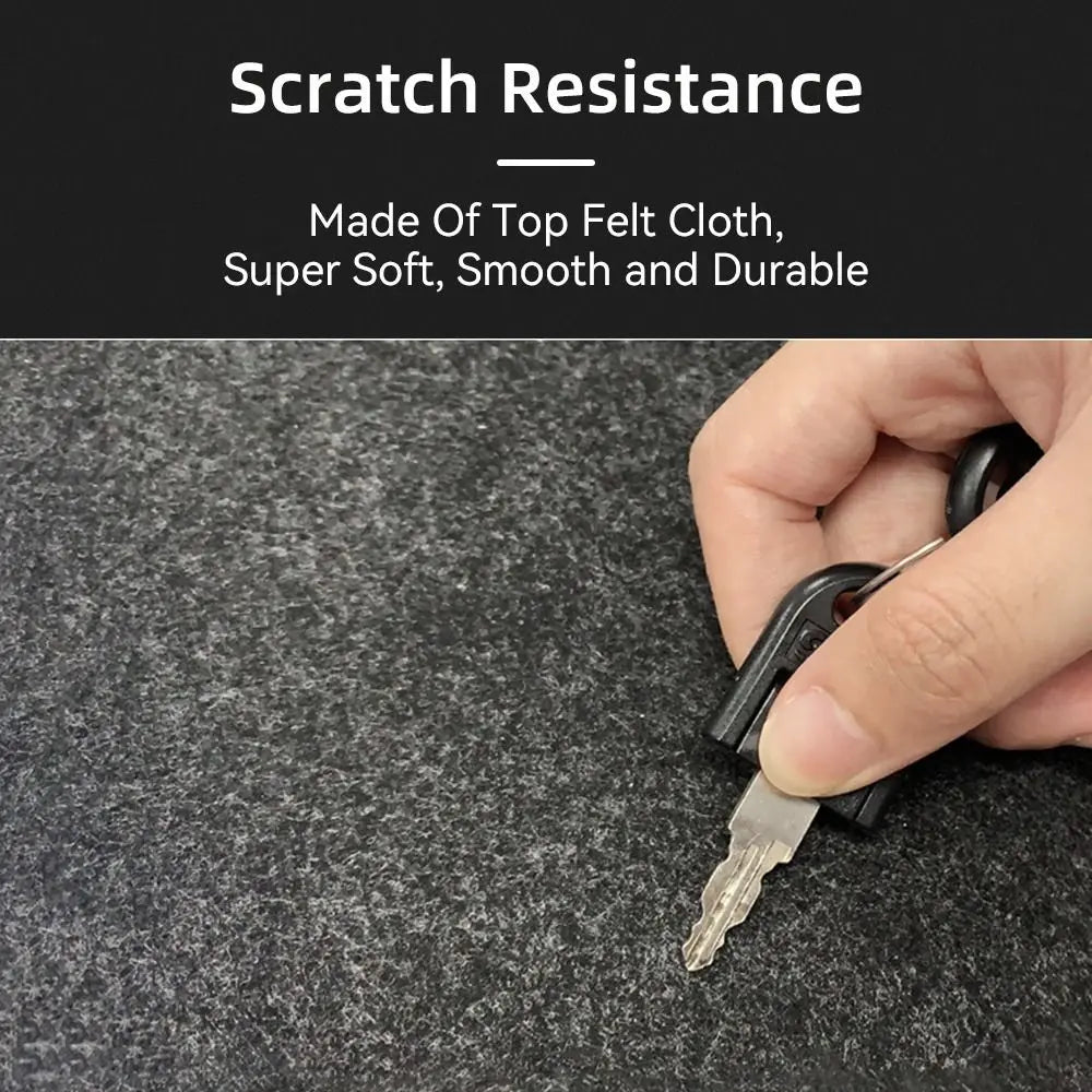 Large Wool Felt Desk Mat - Non-Slip Keyboard & Mouse Pad for Gaming, Office & Computer Desk Protection