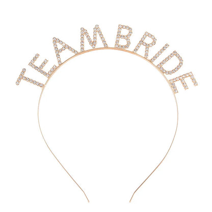 BRIDE Crystal Headband – Bridal Hair Accessory for Weddings, Bachelorette Parties & Bridesmaids