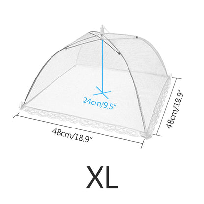 Foldable Mesh Food Cover – Anti-Fly & Mosquito Food Tent Dome for Kitchen, Picnic & Outdoor Dining, Reusable Dish Protector
