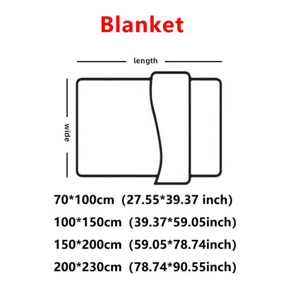 Soft Fluffy Throw Blanket – 250 GSM Warm Striped Blanket for Bed, Sofa & Couch