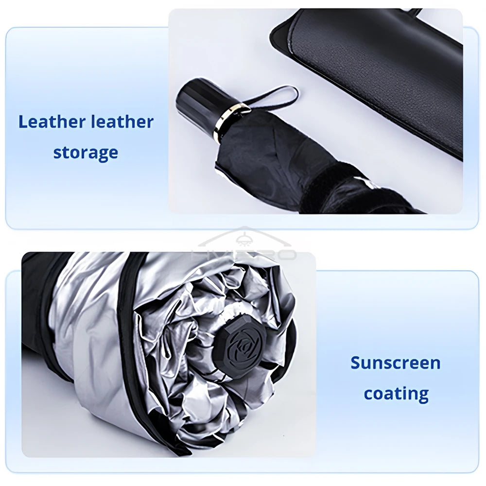Pare-soleil pliable pour pare-brise de voiture – Pare-soleil avant anti-UV pour intérieur de véhicule