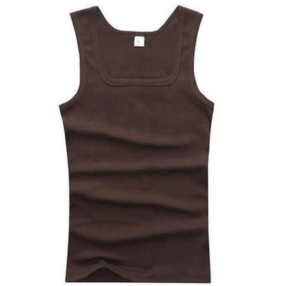 Unisex 100% Cotton Tank Top – Plus Size Sleeveless Fitness Vest for Men & Women, Breathable Gym Workout Shirt