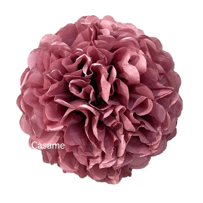 5PCS Tissue Paper Pom Poms – 4–12 Inch Paper Flower Balls for Weddings, Birthdays & Party Decorations