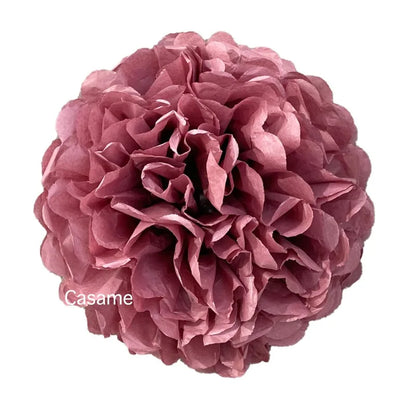 5PCS Tissue Paper Pom Poms – 4–12 Inch Paper Flower Balls for Weddings, Birthdays & Party Decorations