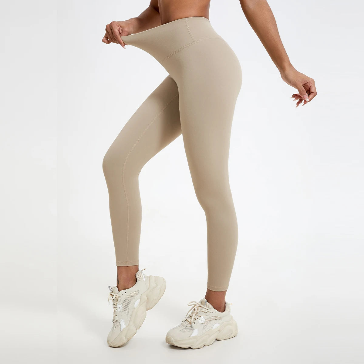 Women’s High Waist Yoga Leggings – Super Soft Gym Running Workout Tights with Push-Up Fit