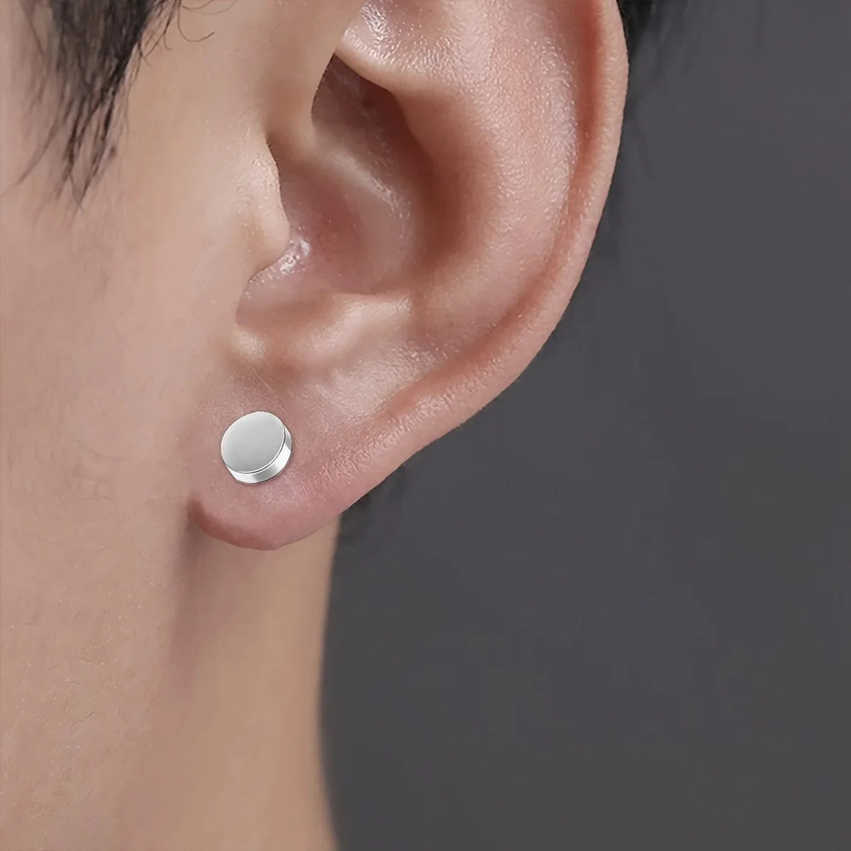 Pendientes de clip magnéticos de cristal – Pendientes de circonita sin perforación para hombres y mujeres | Joyería de moda punk