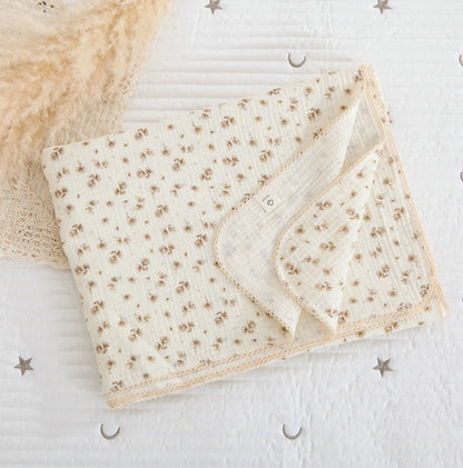 Summer Baby Muslin Blanket – Soft Newborn Swaddle Wrap Receiving Blanket for Infant Crib & Sleeping